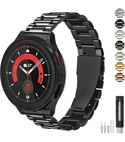 Amazon.com: SAMSUNG Galaxy Watch4 Classic Metal Link Band, S/M